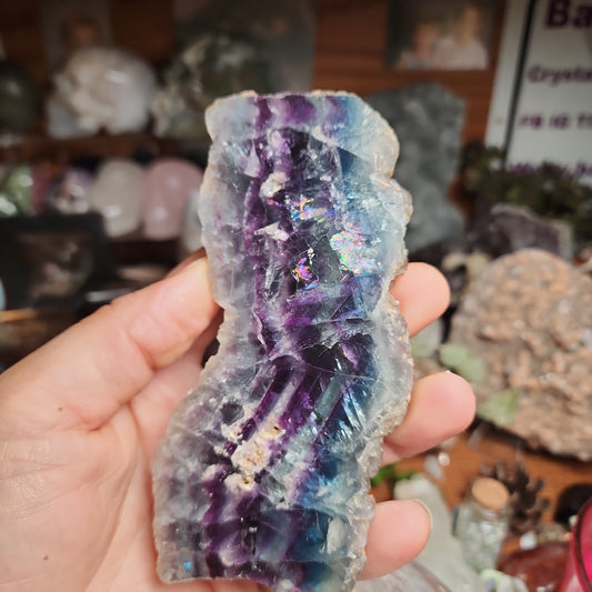 Rainbow Fluorite Slab