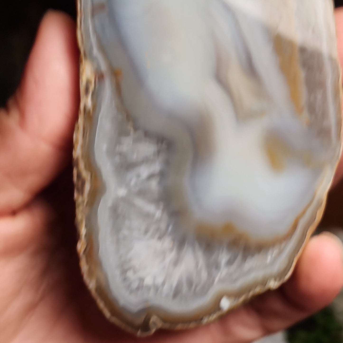 Agate with Quartz Slab