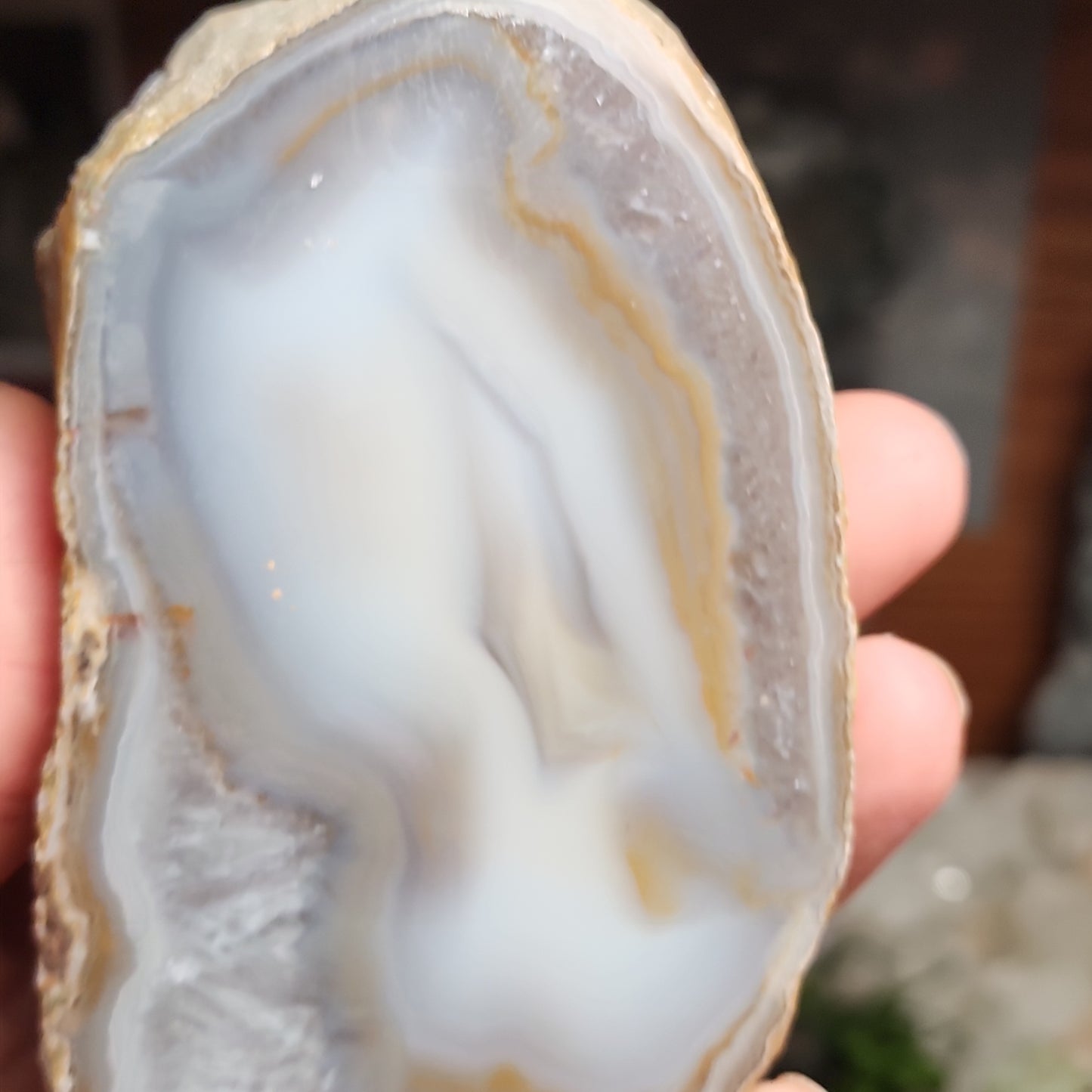 Agate with Quartz Slab