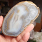 Agate with Quartz Slab