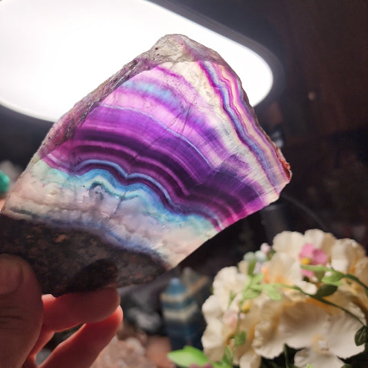 Rainbow Fluorite Slab