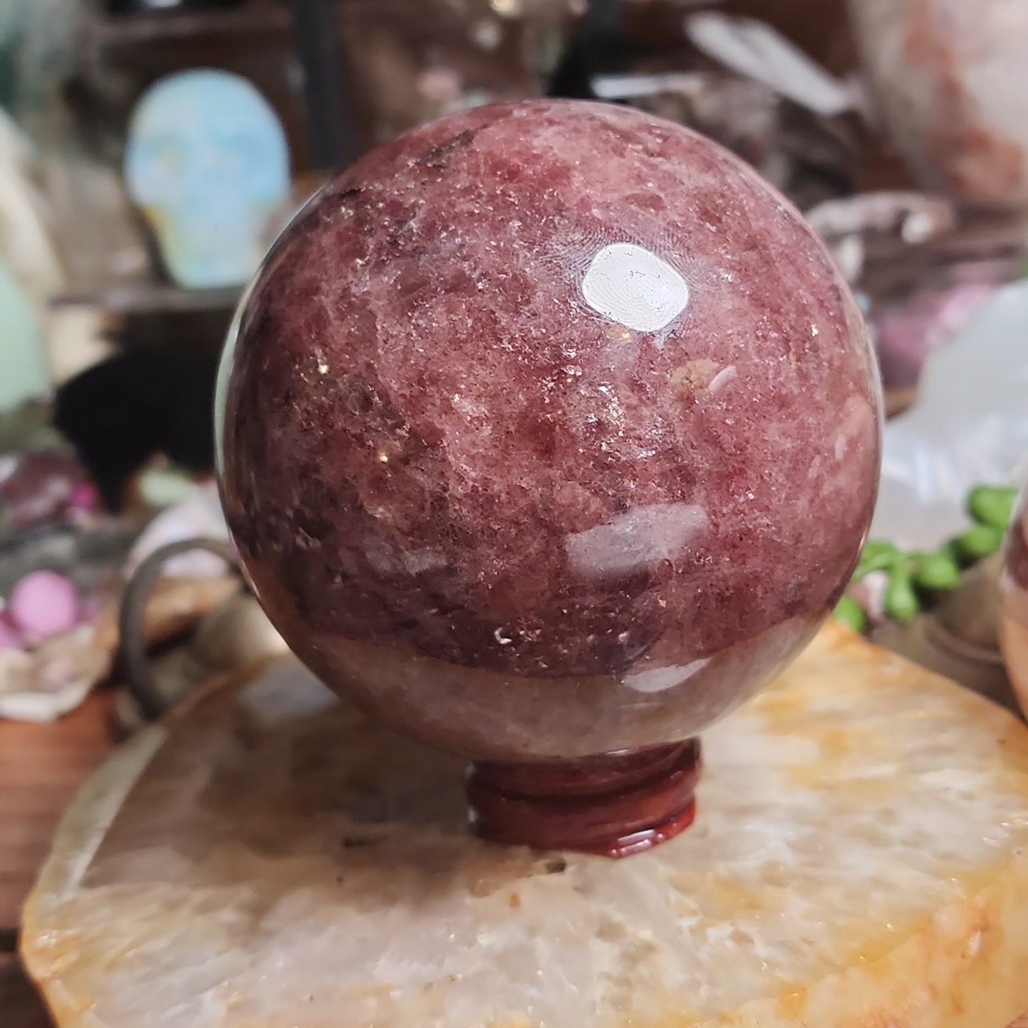 Strawberry Quartz Sphere