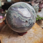 Druzy Moss Agate Sphere