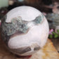 Druzy Moss Agate Sphere