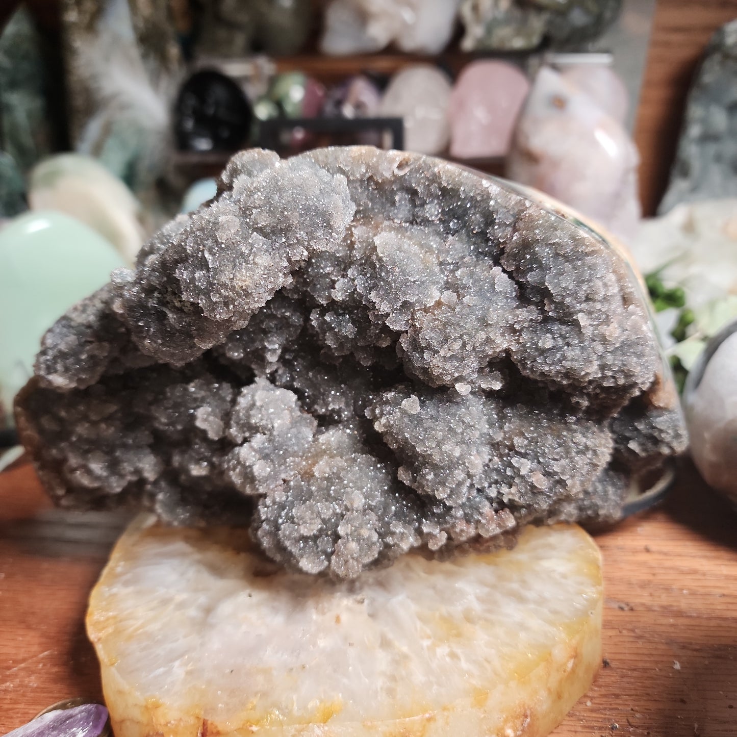 Large Black/Rainbow Amethyst Cluster