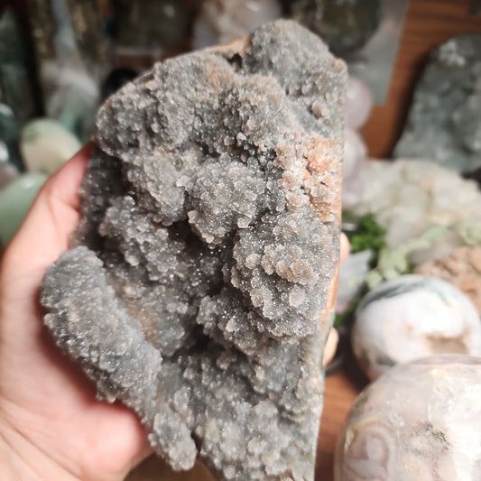 Large Black/Rainbow Amethyst Cluster