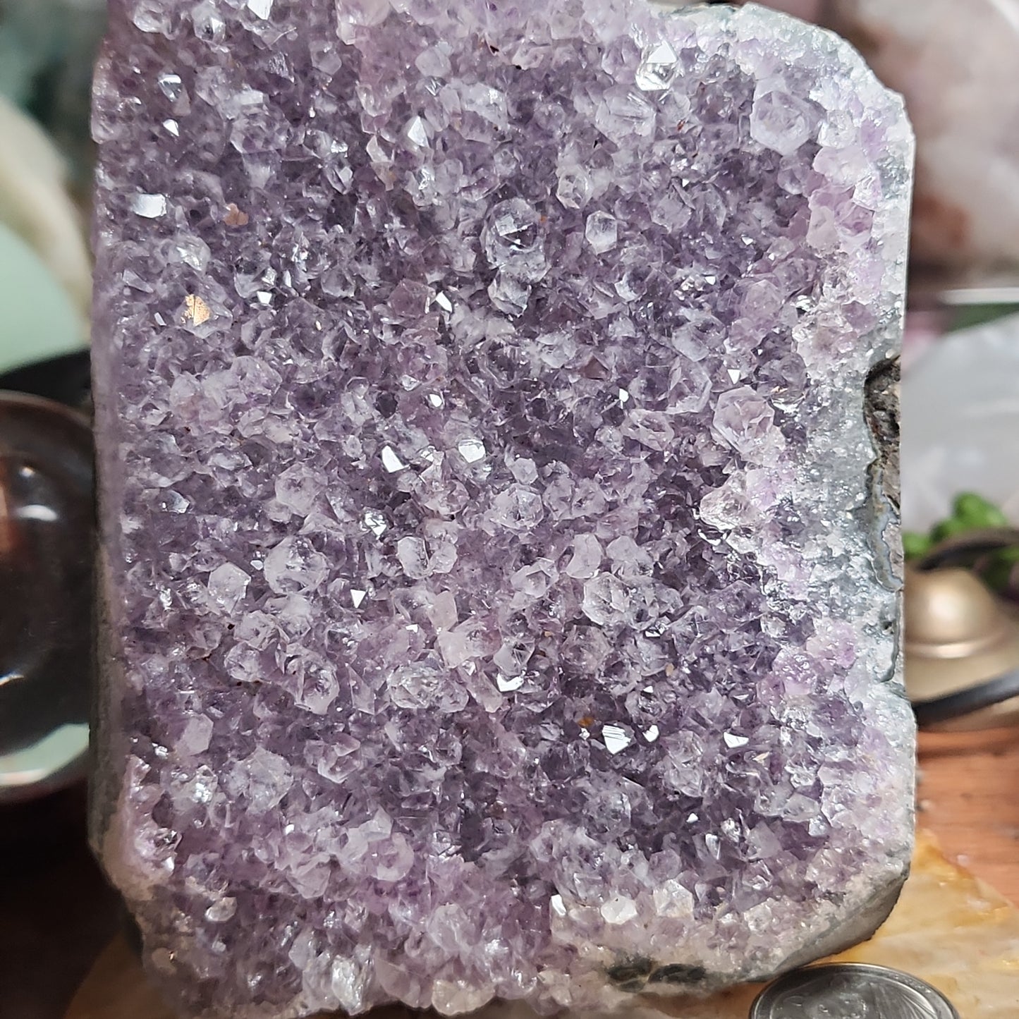 Amethyst Druzy Cut Base