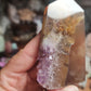 Agate Tower with Amethyst Druzy