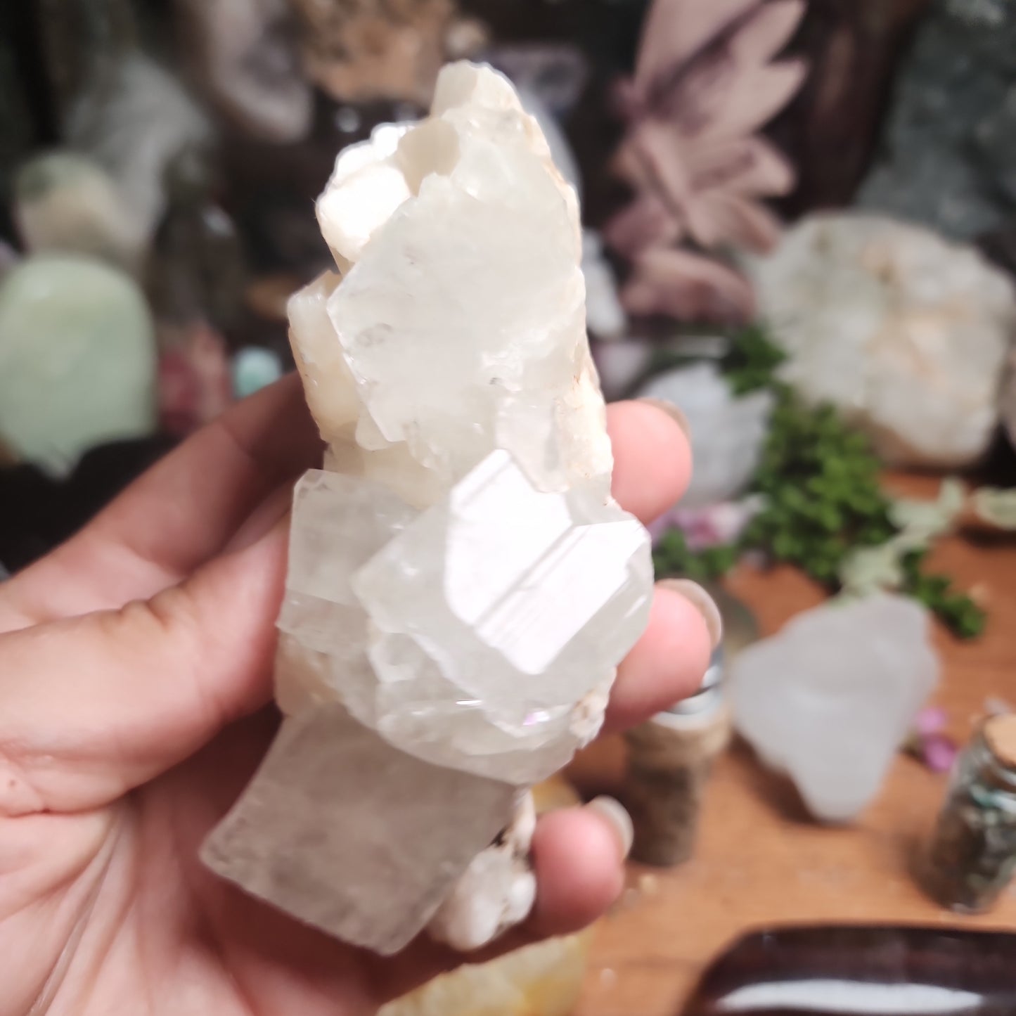 Apophylite & Stillbite Cluster