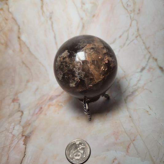 Hq Black Moonstone Sphere