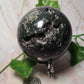Orbicular Ocean Jasper Druzy Sphere