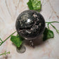 Orbicular Ocean Jasper Druzy Sphere