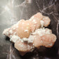 Peach Apophylite Large Cluster with Halite & Calcites