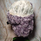 Brazilian Amethyst Large Cluster with Calcite