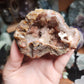 Moroccon Stallactite Pink Amethyst Cluster with Calcite