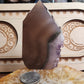 Agate Tower with Amethyst Druzy