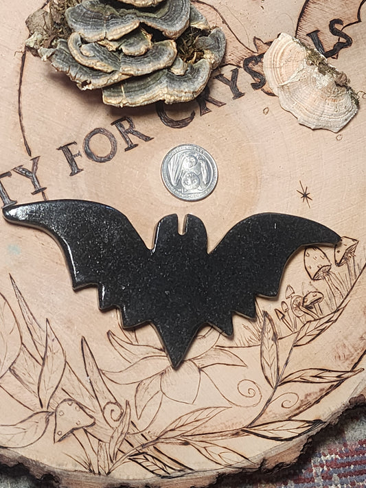 Black Obsidian Large Bat 🦇