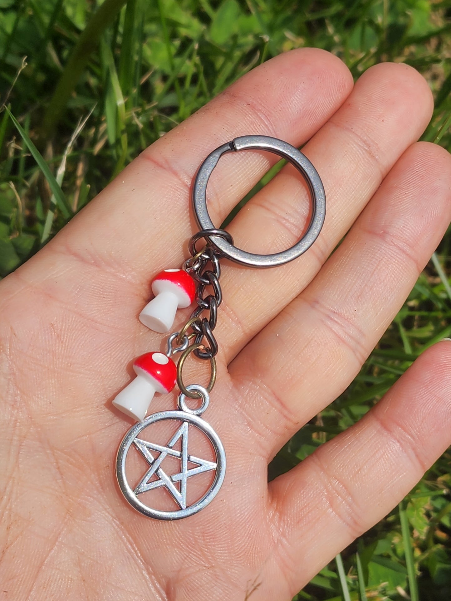 Witchy Mushroom Keychain