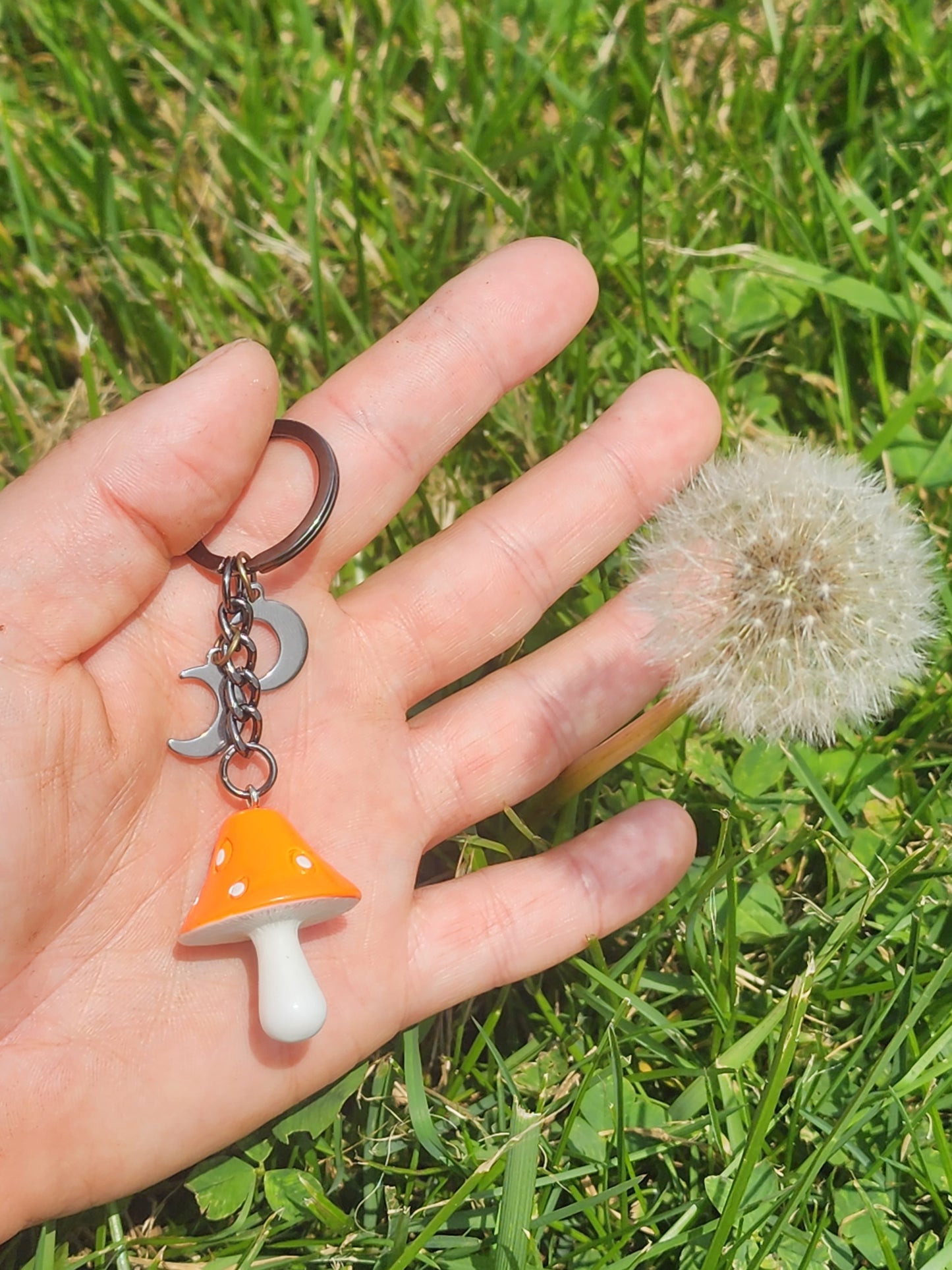 Witchy Mushroom Keychain