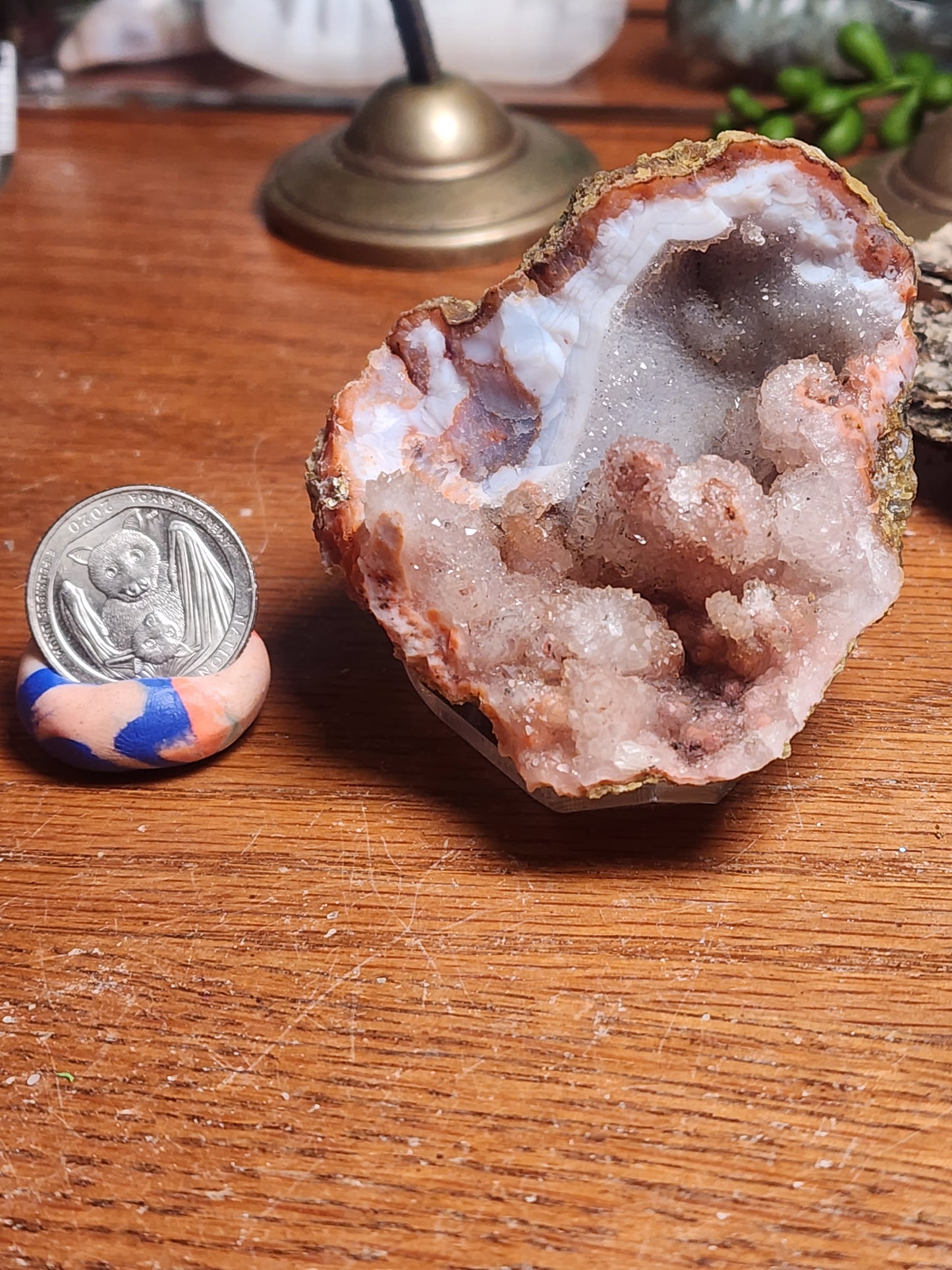 Moroccon Pink Amethyst Stallactite Geode