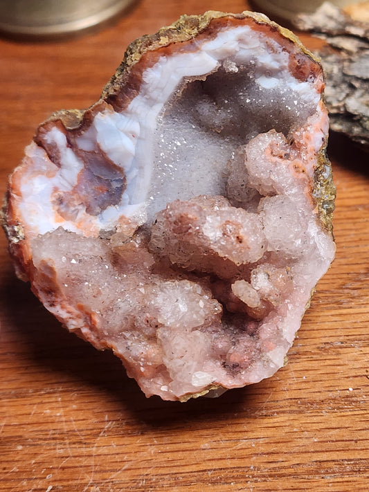 Moroccon Pink Amethyst Stallactite Geode