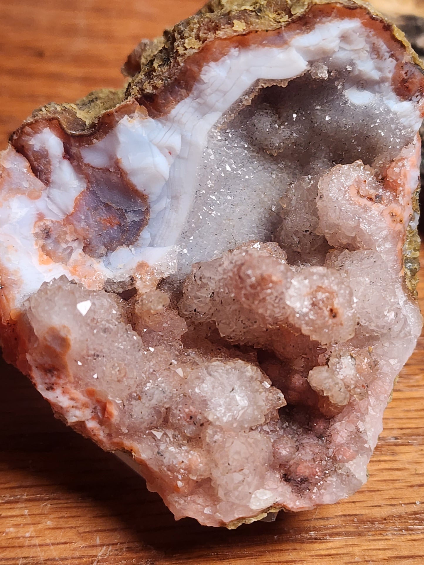 Moroccon Pink Amethyst Stallactite Geode