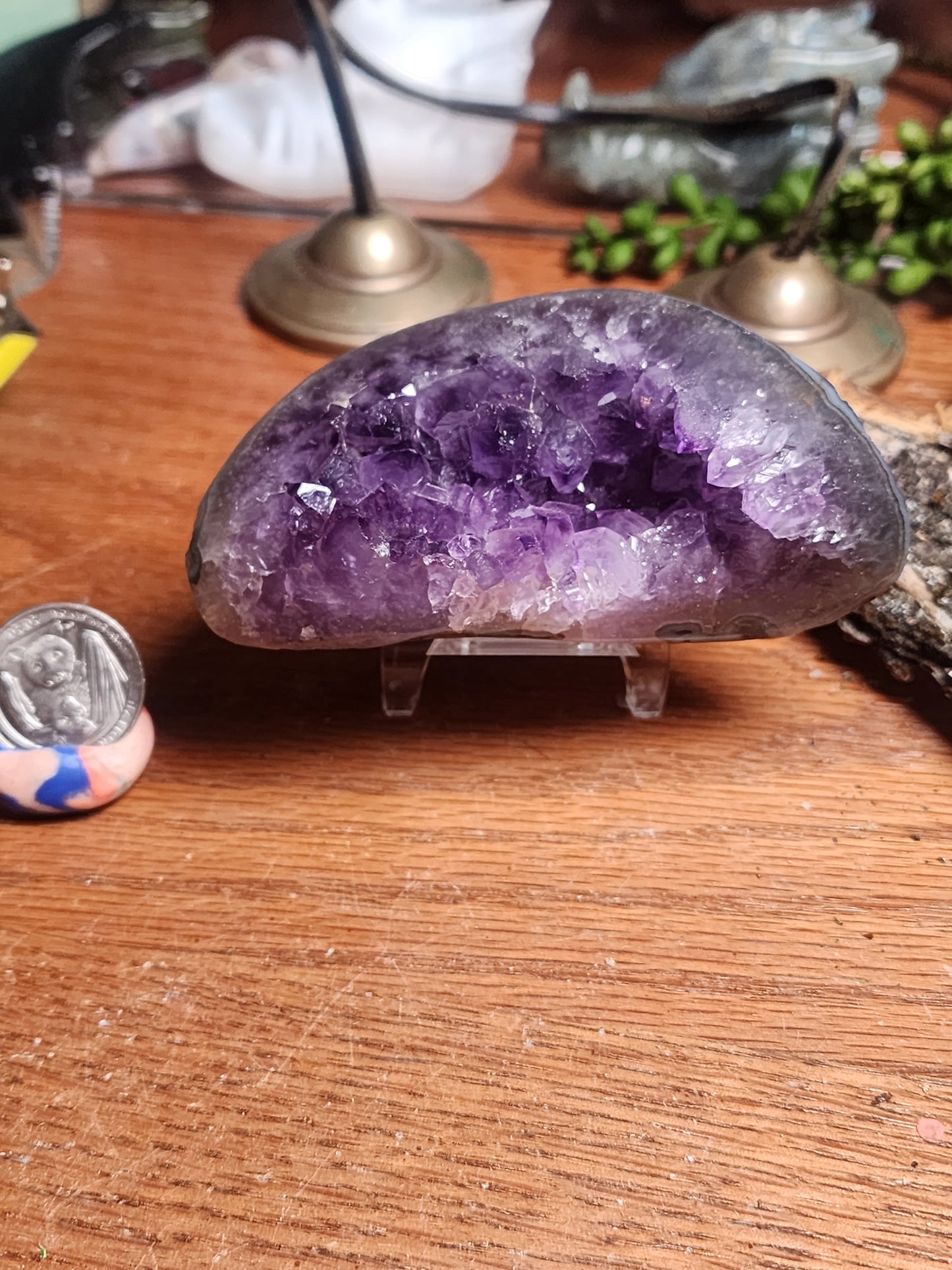 Dark Purple Amethyst Druzy Freeform