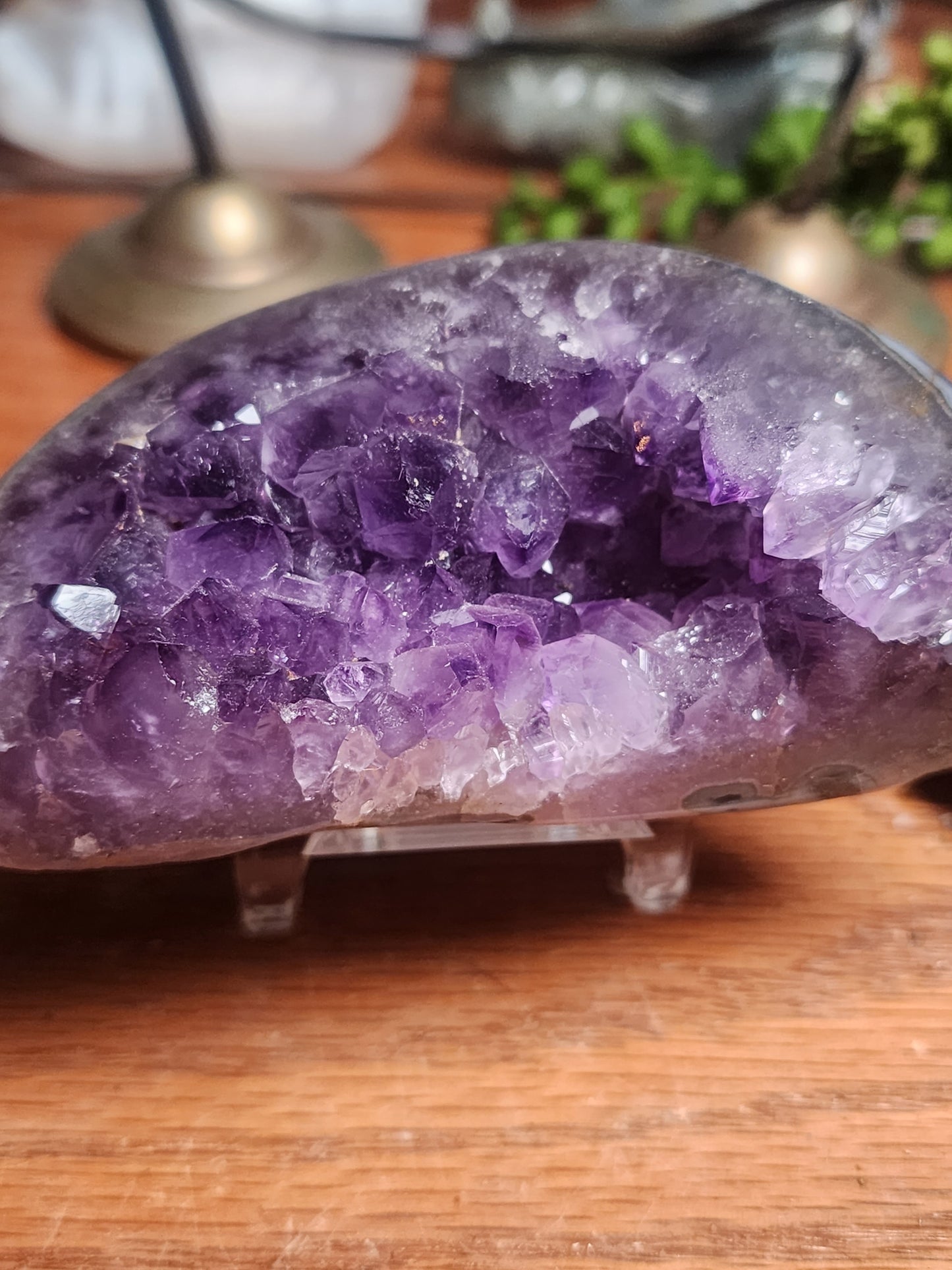 Dark Purple Amethyst Druzy Freeform