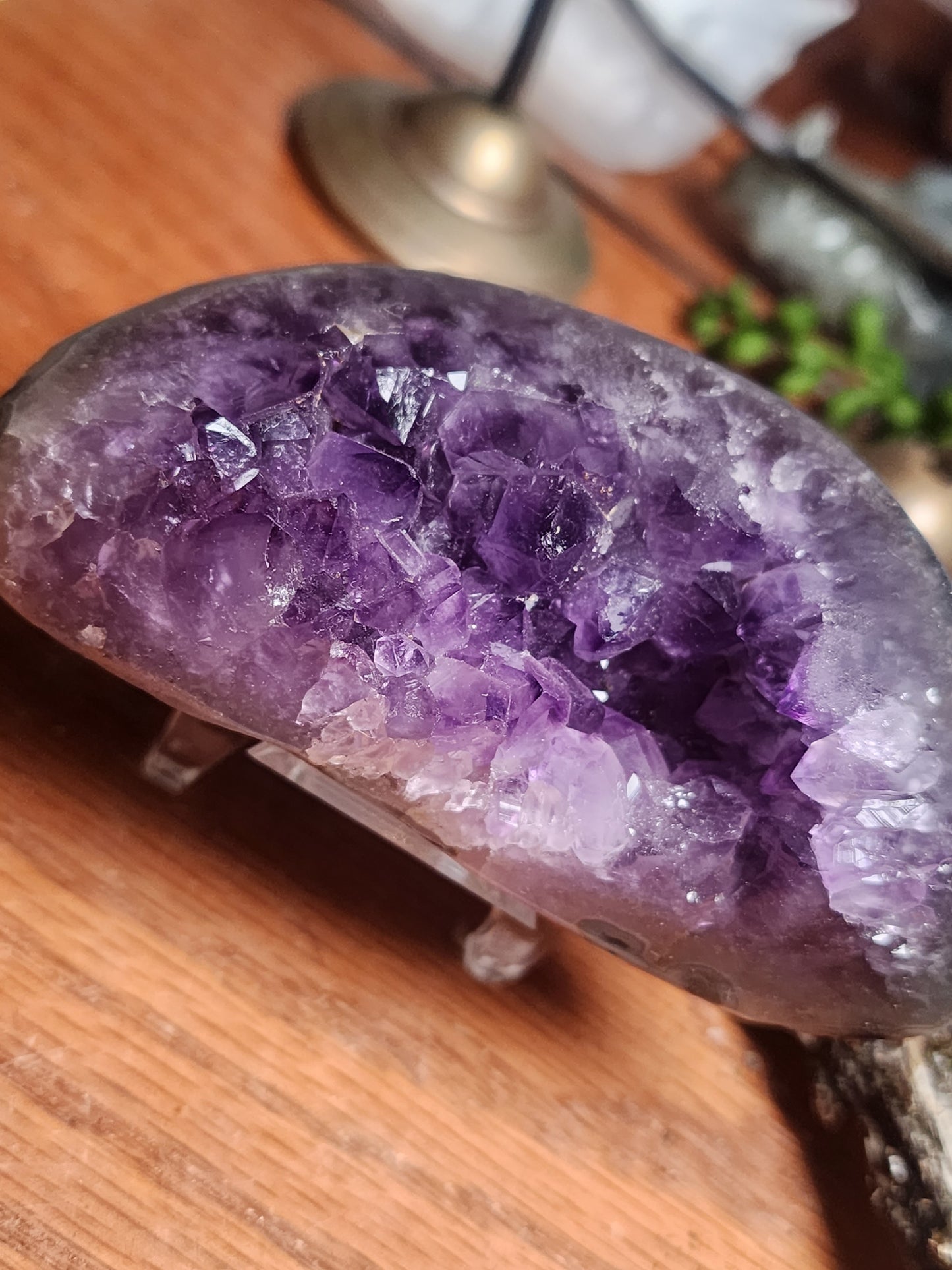 Dark Purple Amethyst Druzy Freeform