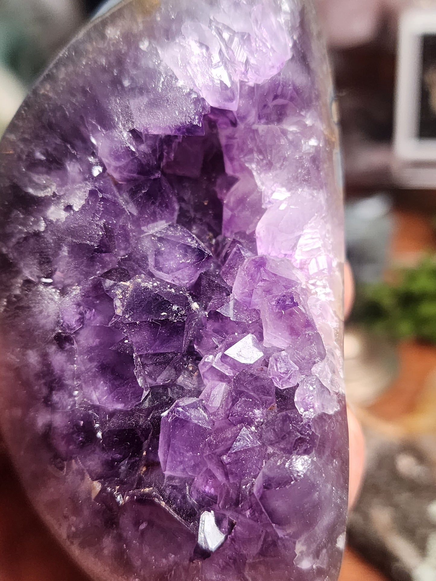 Dark Purple Amethyst Druzy Freeform