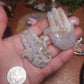 Flower Agate Evil Eye Hamsa
