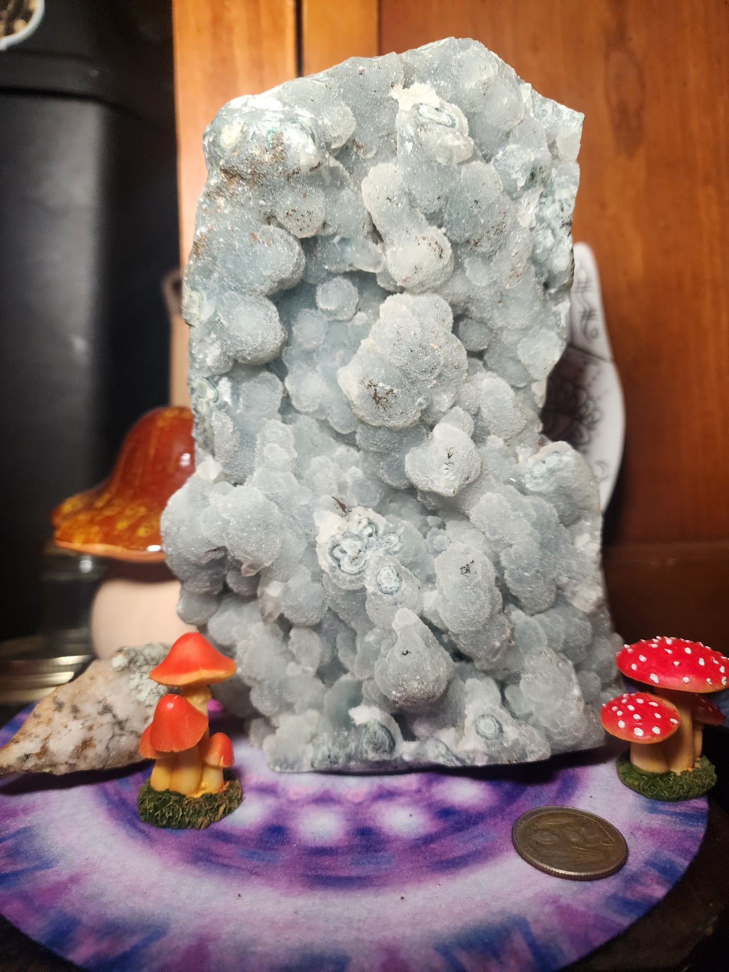Chalcedony Stallactite Large Cluster with Apophylite