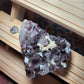 Smokey Amethyst Cluster with Calcites