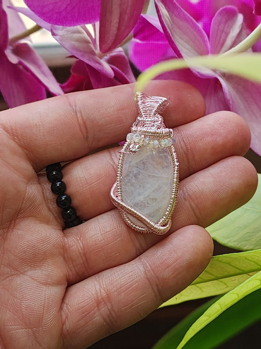 Moonstone & Ethiopian Opal Necklace