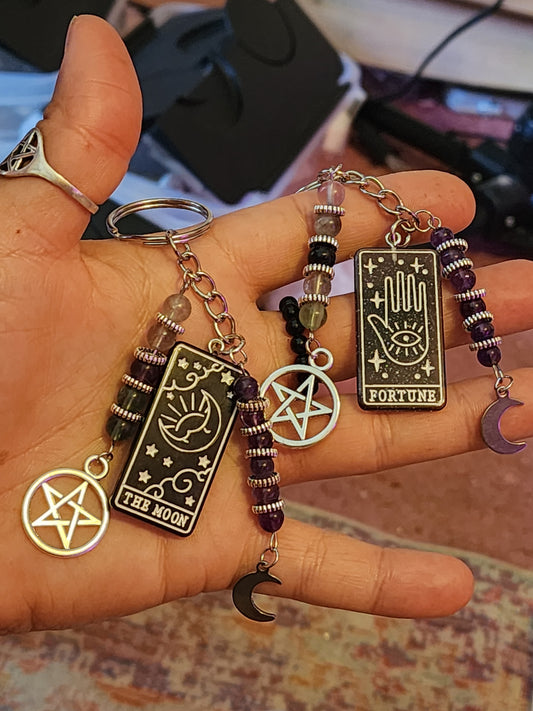 Witchy Tarot Keychain