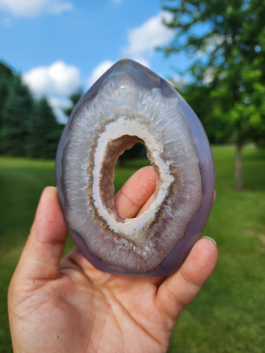 Agate Druzy Tower