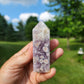 Flower Agate with Amethyst & Golden Healer