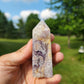 Flower Agate with Amethyst & Golden Healer