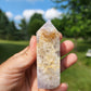Flower Agate with Amethyst & Golden Healer
