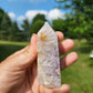 Flower Agate with Amethyst & Golden Healer