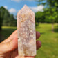 Flower Agate with Amethyst