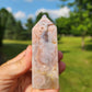 Flower Agate with Amethyst