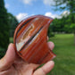 Carnelian Druzy Moon