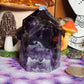 Chevron Amethyst Tower with Smokey Quartz