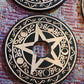 Pentacle Moon Phase Sphere Holder