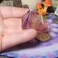 Purple/Yellow Fluorite Pyramid