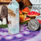 Green Flower Agate Tower