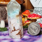 Green Flower Agate Tower