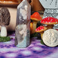 Green/black Flower Agate Tower