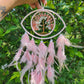 Rose Quartz & Clear Quartz Dream Catcher
